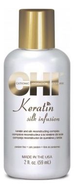 Кератиновый шелк для волос Keratin Silk Infusion: Шелк 59мл