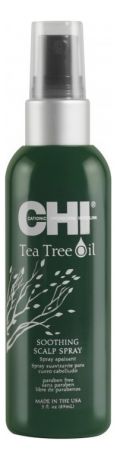 Успокаивающий спрей для кожи головы с маслом чайного дерева Tea Tree Oil Soothing Scalp Spray 89мл