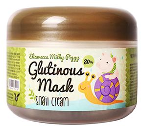 Крем-маска ночная с муцином улитки Milky Piggy Glutinous Mask 80% Snail Cream 100мл