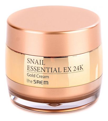 Крем для лица улиточный с экстрактом золота Snail Essential EX 24K Gold Cream 50мл