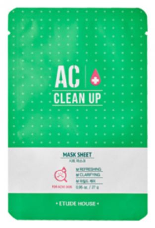 Маска тканевая для проблемной кожи AC Clean Up Mask Sheet 27г