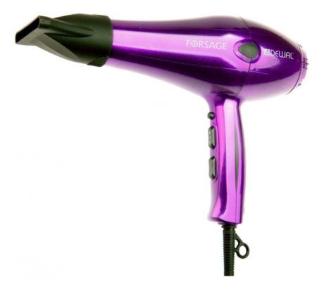 Фен для волос Forsage 03-106 2200W (2 насадки, фиолетовый)