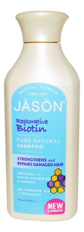 Восстанавливающий шампунь для волос с биотином Restorative Biotin Pure Natural Shampoo 473мл