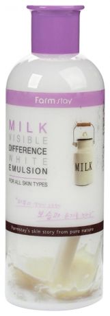 Эмульсия для лица на основе молока Milk Visible Difference White Emulsion 350мл