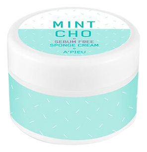 Крем для жирной кожи лица Mint Cho Sebum Free Sponge Cream 50г