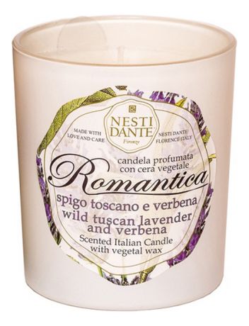 Ароматическая свеча Romantica Wild Tuscan Lavender & Verbena 160г (дикая тосканская лаванда и вербена)