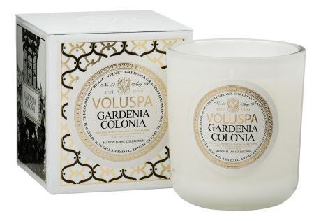 Ароматическая свеча Gardenia Colonia (гардения): свеча в подарочной коробке 340г