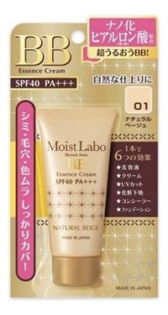 Увлажняющий тональный крем-эссенция Moist Labo BB Essense Cream SPF40 PA+++ 33г: 01 Натуральный бежевый