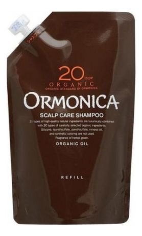 Органический шампунь для волос и кожи головы Organic Scalp Care Shampoo: Шампунь 400мл (сменный блок)