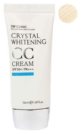 Осветляющий CC крем для лица Crystal Whitening Cream SPF50 PA+++ 50мл: Natural Beige