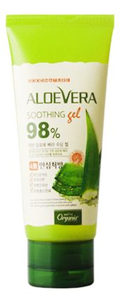 Успокаивающий гель с натуральным соком алоэ вера Aloe Vera Soothing Gel 98%: Гель 100г