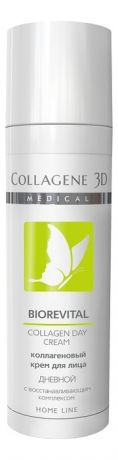Коллагеновый крем для лица с восстанавливающим комплексом дневной Biorevital Collagen Day Cream Home Line 30мл