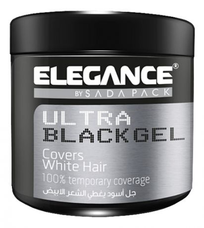 Гель для окрашивания седых волос Plus Covers White Hair Black Gel: Гель 250мл