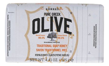 Мыло для рук и тела мед Pure Greek Olive Traditional Soap Honey 125г