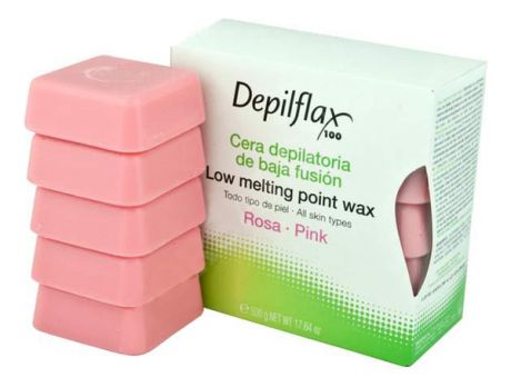 Горячий воск для нежной и чувствительной кожи Low Melting Point Hair Removal Wax (розовый) : Воск 500г