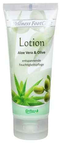 Увлажняющий лосьон для ног с экстрактом алоэ вера и оливы Wellness FootCare Lotion Aloe Vera & Olive: Лосьон 100мл