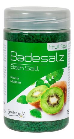 Соль для ножных ванн расслабляющая Киви и мелисса Badesalz Kiwi-Melisse: Соль 350г