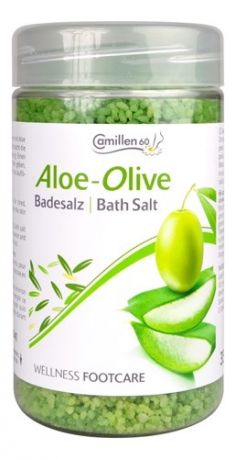 Соль для ножных ванн Алоэ вера и олива Wellness FootCare Badesalz Aloe Vera & Olive: Соль 350г