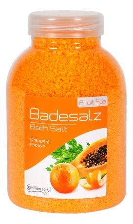 Соль для ножных ванн восстанавливающая Апельсин и Папайя Badesalz Orange-Papaya: Соль 1350г