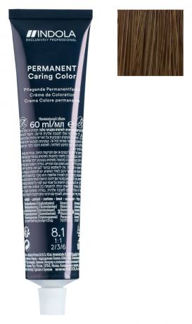 Стойкая крем-краска для волос Permanent Caring Color 60мл: 6.03 Темный русый натуральный золотистый