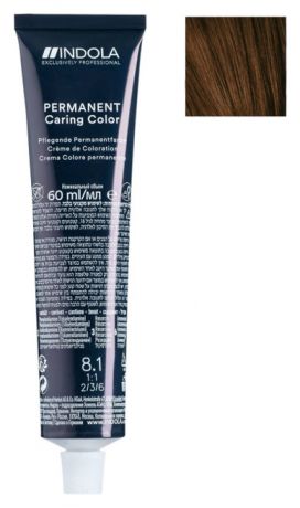 Стойкая крем-краска для волос Permanent Caring Color 60мл: 6.35 Темный русый золотистый махагон