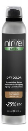 Тонирующий спрей для волос Green Dry Color 300мл: Light Chestnut