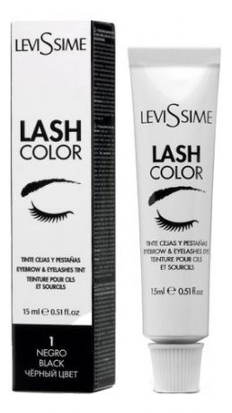 Краска для бровей и ресниц Lash Color 15мл: 1 Черный