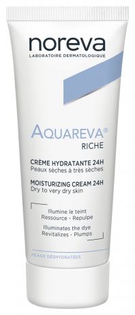 Увлажняющий крем для сухой кожи лица Aquareva 24H Moisturising Cream Rich Textured 40мл