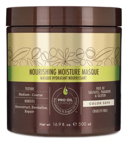 Питательная маска для волос с маслом арганы и макадамии Professional Nourishing Moisture Masque: Маска 500мл