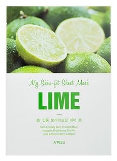 Tканевая маска для лица с экстрактом лайма My Skin-Fit Sheet Mask Lime 25мл