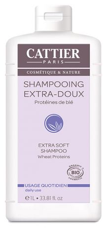Мягкий шампунь для волос с протеинами пшеницы Shampooing Extra-Doux 1000мл