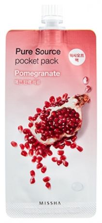 Ночная маска для лица с экстрактом граната Pure Source Pocket Pack Pomegranate 10мл