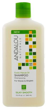 Шампунь для жестких и вьющихся волос Silky Smooth Exotic Marula Oil Shampoo 340мл