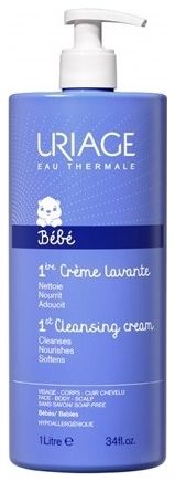 Очищающий пенящийся крем для детей и новорожденных Bebe 1ere Creme Lavante: Крем 1000мл