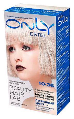 Стойкая краска-гель для волос ONLY 150г: 10.36 Светлый блондин золотисто-фиолетовый