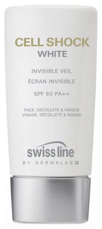 Осветляющий крем вуаль-невидимка для лица и тела Cell Shock White Invisible Veil SPF50 PA++ 65мл