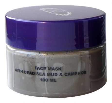 Маска для лица с грязью Мертвого моря и камфорой Face Mask With Dead Sea Mud & Champhor 100мл