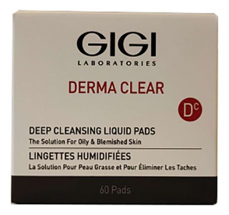 Очищающие ватные диски для лица Derma Clear Deep Cleansing Liquied Pads 60шт
