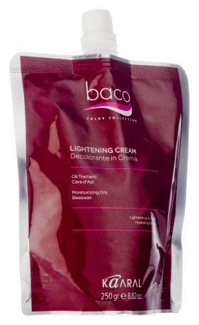 Осветляющий крем с натуральными минеральными маслами Baco Bleach Hair Cream 250г