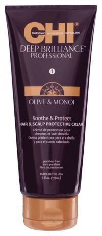Защитный крем для кожи головы и волос Deep Brilliance Soothe & Protect Hair & Scalp Protective Cream 177мл