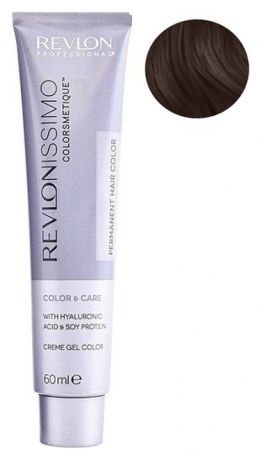 Стойкая краска для волос Revlonissimo Colorsmetique Color & Care 60мл: 5.24 Светло-коричневый переливающийся медный