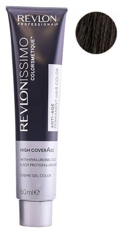 Крем-краска для волос Revlonissimo Colorsmetique High CoverAge 60мл: 4 Средний коричневый