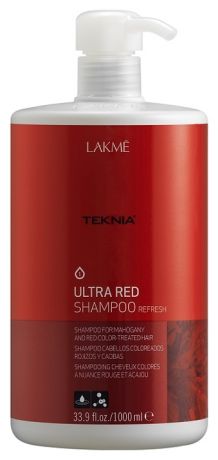 Шампунь для поддержания оттенка окрашенных волос Color Refresh Teknia Coral Red Shampoo: Шампунь 1000мл