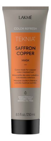 Маска для поддержания медного оттенка окрашенных волос Color Refresh Teknia Saffron Copper Mask: Маска 250мл