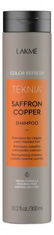 Шампунь для поддержания оттенка окрашенных волос Color Refresh Teknia Saffron Copper Shampoo: Шампунь 300мл