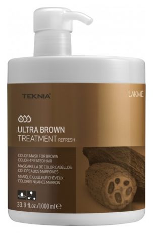 Маска для поддержания оттенка окрашенных волос Teknia Ultra Brown Treatment: Маска 1000мл