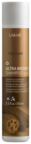 Шампунь для поддержания оттенка окрашенных волос Teknia Ultra Brown Shampoo: Шампунь 100мл