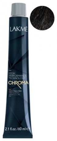 Безаммиачная крем-краска для волос Chroma Ammonia Free Permanent Hair Color 60мл: 3-00 Темный шатен