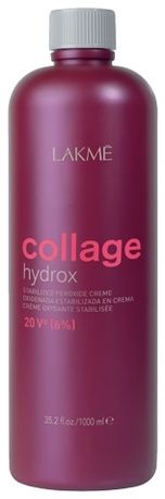 Стабилизированный крем-окислитель для волос 20V 6% Collage Hydrox Stabilized Peroxide Creme: Крем-окислитель 1000мл