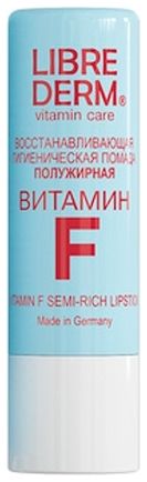 Восстанавливающая гигиеническая помада для губ полужирная Витамин F Vitamin Care Semi-Rich Lipstick 4г
